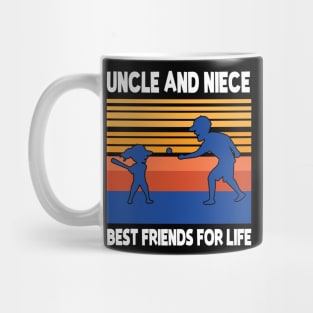 Uncle Niece Playing Baseball Together Best Friends For Life Happy Father Mother Day Mug